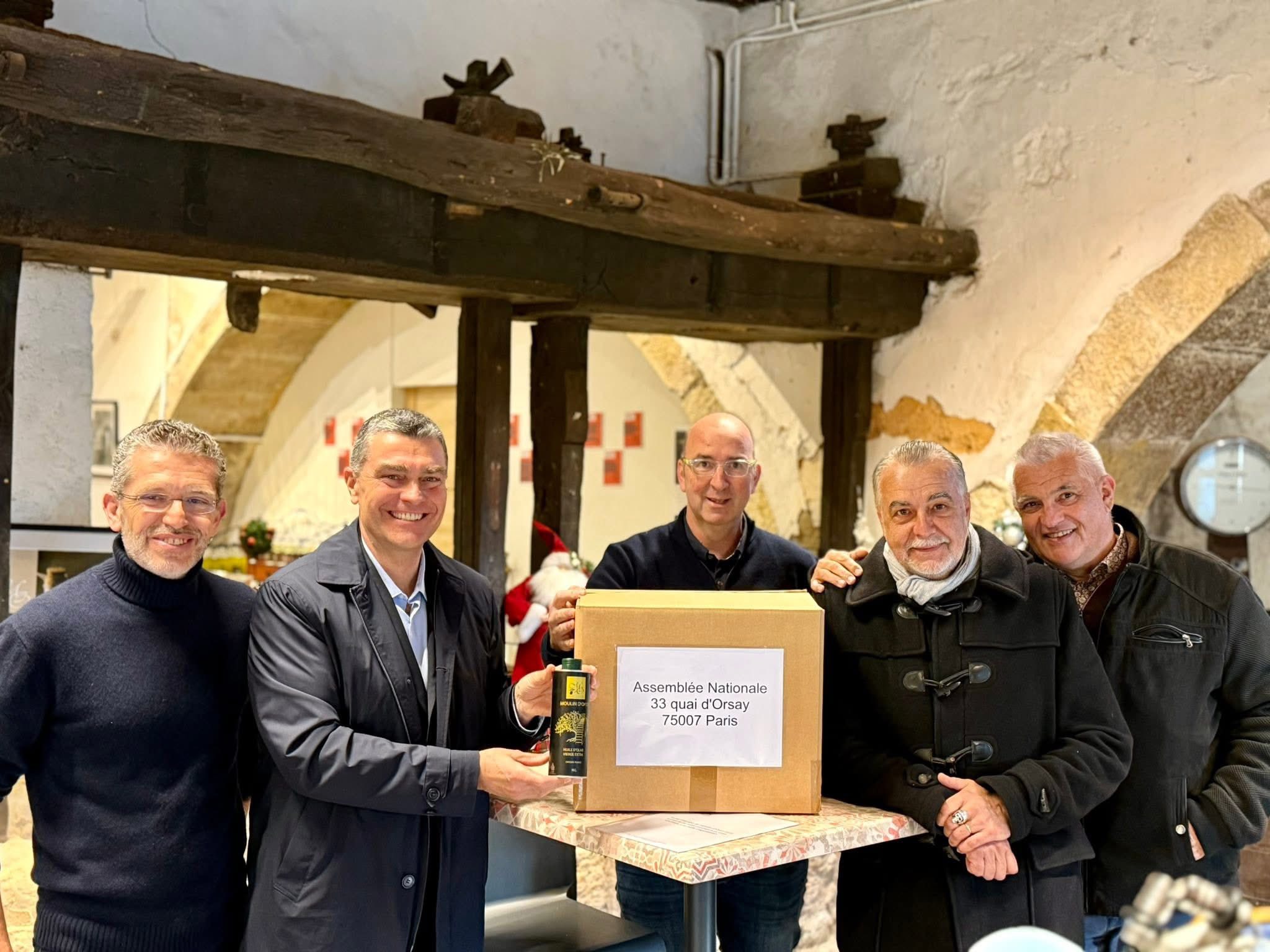 L’huile du Moulin d’Opio sur les tables de l’Assemblée Nationale !