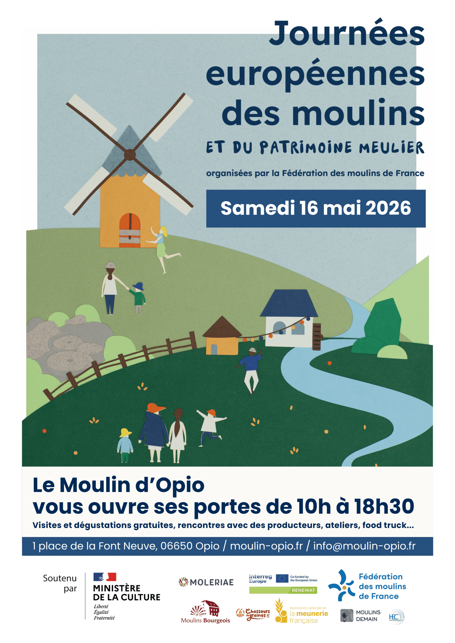 Le Moulin d&rsquo;Opio vous ouvre ses portes le 16 mai