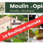 recrutement boutique Moulin d'Opio